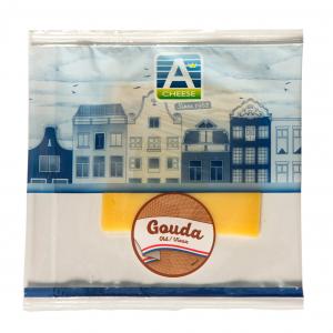 2 slices Gouda old cheese